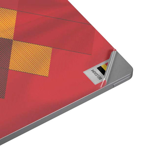 Belgium Soccer Flag Universal Laptop 16in (13 x 9.4in) Skin
